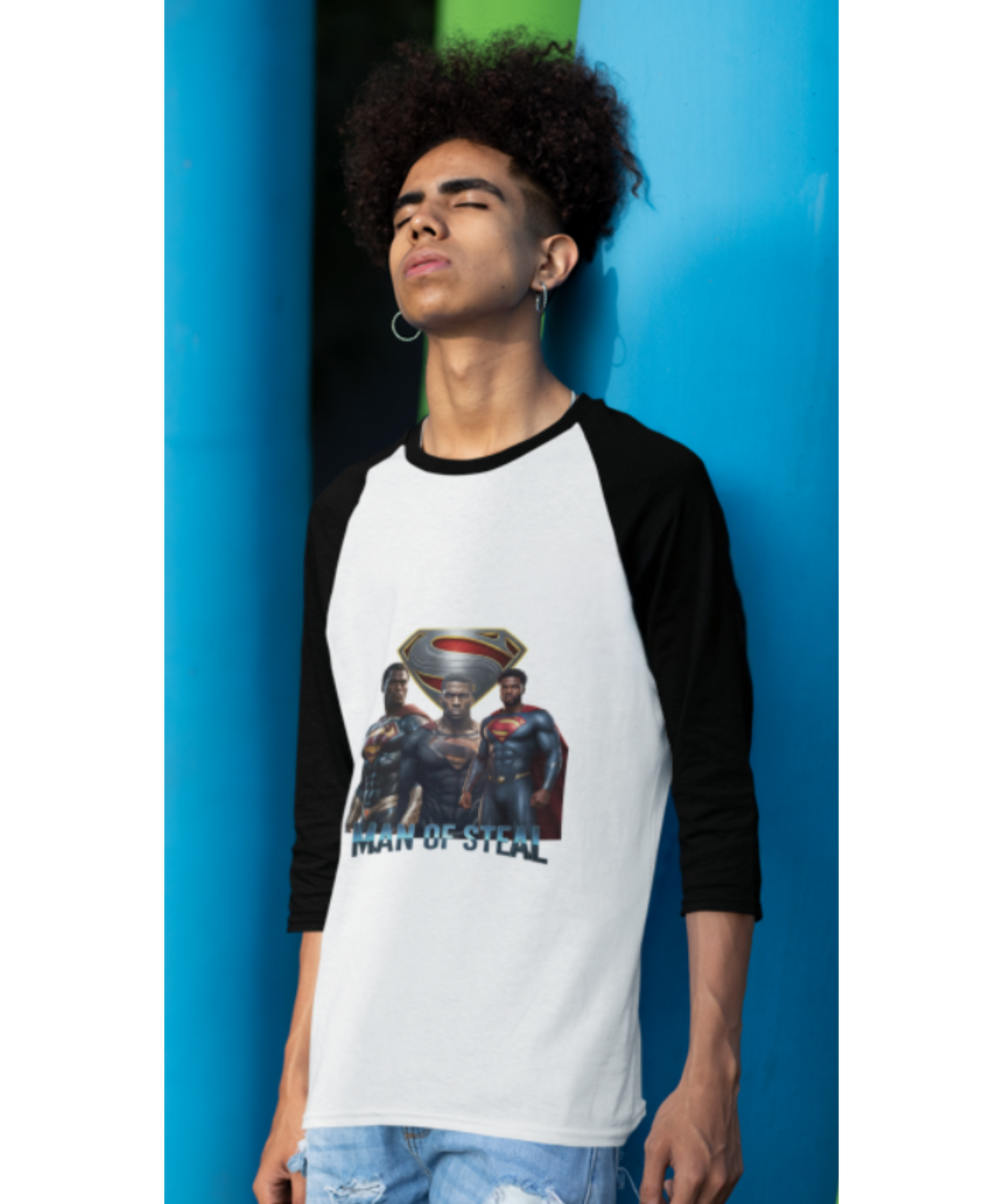 Man of Steal Raglan T-Shirt (UNISEX)